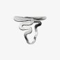 Maanesten Sasja Silver Textured Wave Ring 4796C