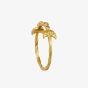 Maanesten Gold Plated Lucilia Moon Ring 4816A