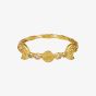 Maanesten Gold Plated Lucilia Moon Ring 4816A