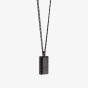 Steel & Barnett Hatton Black Stainless Steel Rectangular Onyx Pendant N-HAT02