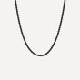Steel & Barnett Helix Black Stainless Steel Thin Twisted Rope Chain N-HEL02