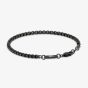 Steel & Barnett Black Stainless Steel Box Link Bracelet B-BOX02