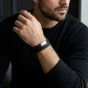 Steel & Barnett Bonacci Black Leather Layered Multi Strand Bracelet LBB/001