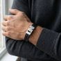 Steel & Barnett Casual Cole Black Leather Multi Strand Bracelet LBCC/001
