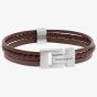Steel & Barnett Casual Cole Tan Leather Multi Strand Bracelet LBCC/003