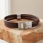 Steel & Barnett Casual Cole Tan Leather Multi Strand Bracelet LBCC/003