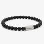 Steel & Barnett Natural Ned Black Onyx Gemstone Bead Bracelet SBNN/001