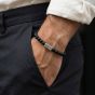 Steel & Barnett Natural Ned Black Onyx Gemstone Bead Bracelet SBNN/001