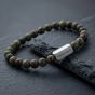Steel & Barnett Natural Ned Dragon Blood Jasper Stone Bead Bracelet SBNN/004