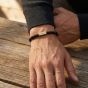 Steel & Barnett Two Tone Black Onyx & 18ct Yellow Gold Plated Disc Bracelet SBTT/001