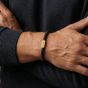 Steel & Barnett Two Tone Black Onyx & 18ct Yellow Gold Plated Disc Bracelet SBTT/001