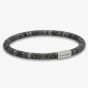 Steel & Barnett Two Tone Labradorite & Stainless Steel Disc Bracelet SBTT/003