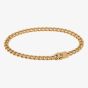 Steel & Barnett Svelte Stephen 18ct Yellow Gold Plated Curb Chain Bracelet SSTBSS/001