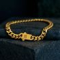 Steel & Barnett Svelte Stephen 18ct Yellow Gold Plated Curb Chain Bracelet SSTBSS/001