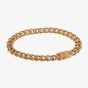 Steel & Barnett Valence Vic 18ct Yellow Gold Plated Cuban Link Chain Bracelet SSTBVV/001