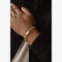 Steel & Barnett Valence Vic 18ct Yellow Gold Plated Cuban Link Chain Bracelet SSTBVV/001