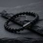 Steel & Barnett Natural Ned Black Edition Onyx Gemstone Bead Bracelet BEB/002