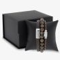 Steel & Barnett Triple Brown Bracelet Gift Set GS-TR-BRN