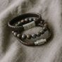 Steel & Barnett Triple Brown Bracelet Gift Set GS-TR-BRN