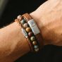 Steel & Barnett Triple Cognac Bracelet Gift Set GS-TR-COG