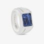 Steel & Barnett Hudson Stainless Steel Sodalie Signet Ring R-HUD01
