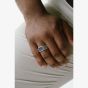 Steel & Barnett Hudson Stainless Steel Sodalie Signet Ring R-HUD01