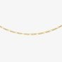 9ct Yellow Gold Diamond-Cut Figaro Chain 1.15.0014