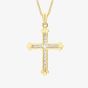 9ct Yellow Gold Cubic Zirconia Cross Pendant 1.64.0929