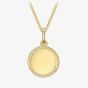 9ct Yellow Gold Textured Edge Disc Pendant 1.68.5471