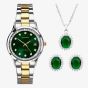 Sekonda Catherine Two Tone Green Watch Set 49038
