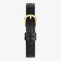 Sekonda Ladies Evans Gold Plated Black Leather Strap Watch 40686