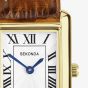 Sekonda Ladies Colette Brown Leather Strap Rectangular Watch 40695