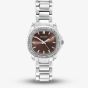 Sekonda Ladies Octaire Brown Dial Crystal Set Bezel Watch 40723