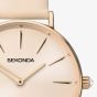 Sekonda Ladies Rose Gold Tone Pink Leather Strap Watch 40470