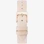 Sekonda Ladies Rose Gold Tone Pink Leather Strap Watch 40470