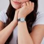 Sekonda Ladies Classic Rene White Dial Blue Leather Strap Watch 40738
