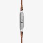 Sekonda Ladies Classic Colette White Rectangular Dial Brown Leather Strap Watch 40736