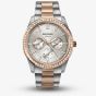 Sekonda Ladies Two Tone Silver Tone Day Date Crystal Bracelet Watch 2162
