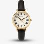 Sekonda Classic Cream Dial Black Leather Strap Watch 40085
