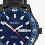 Sekonda Sports Midnight Blue & Black Leather Watch 30205
