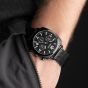 Sekonda Mens Airborne Black Chronograph Watch 30102