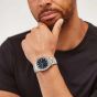 Sekonda Mens Octaire Stainless Steel Blue Dial Watch 30275