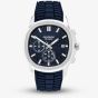 Sekonda Mens Octaire Chronograph Blue Rubber Strap Watch 30276