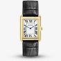 Sekonda Mens Clement Gold Tone Black Leather Strap Watch 30270