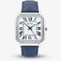 Sekonda Mens Classic Rene White Dial Blue Leather Strap Watch 30286