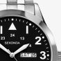 Sekonda Pilot Black Dial Watch 1663