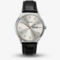 Sekonda Black Leather Silver and Rose-Gold Dial Strap Watch 1686