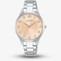 Lorus Ladies Italic Classic Rose Gold Tone Dial Watch RG269VX9
