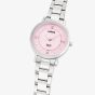 Lorus Ladies Light Pink Sunray Dial Stone Set Watch RY521AX9