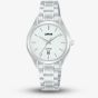 Lorus Ladies Classic White Dial Stainless Steel Bracelet Watch RJ289BX9